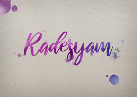 Radesyam Watercolor Name DP