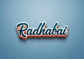 Cursive Name DP: Radhabai
