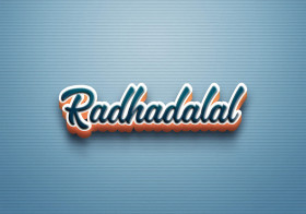 Cursive Name DP: Radhadalal