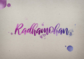 Radhamohan Watercolor Name DP
