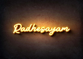Glow Name Profile Picture for Radhesayam