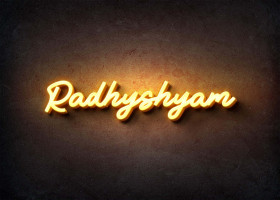 Glow Name Profile Picture for Radhyshyam