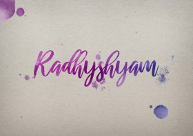 Radhyshyam Watercolor Name DP