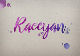 Raeeyan Watercolor Name DP