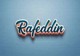 Cursive Name DP: Rafeddin