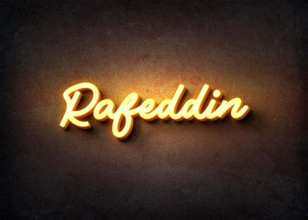 Glow Name Profile Picture for Rafeddin