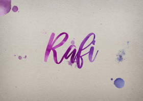 Rafi Watercolor Name DP