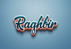 Cursive Name DP: Raghbir