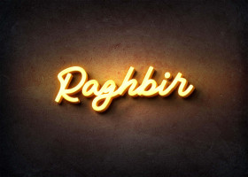 Glow Name Profile Picture for Raghbir