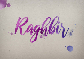 Raghbir Watercolor Name DP