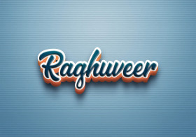 Cursive Name DP: Raghuveer