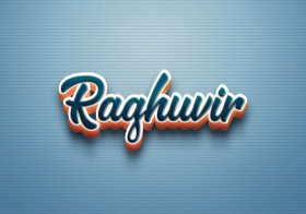 Cursive Name DP: Raghuvir