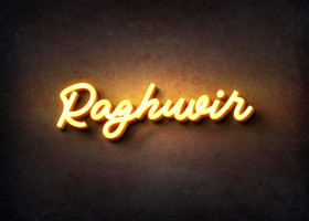 Glow Name Profile Picture for Raghuvir