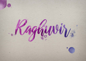 Raghuvir Watercolor Name DP