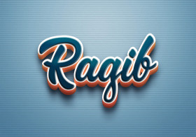 Cursive Name DP: Ragib