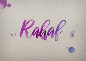 Rahaf Watercolor Name DP