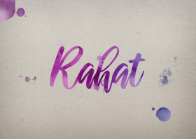 Rahat Watercolor Name DP