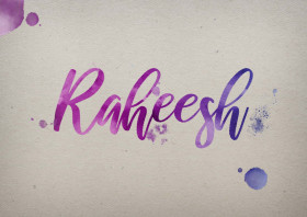 Raheesh Watercolor Name DP