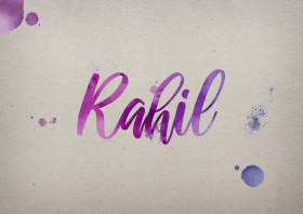Rahil Watercolor Name DP