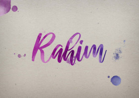 Rahim Watercolor Name DP