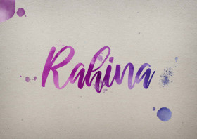 Rahina Watercolor Name DP