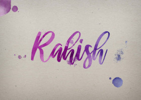Rahish Watercolor Name DP