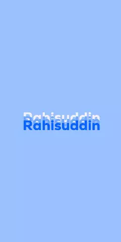 Name DP: Rahisuddin