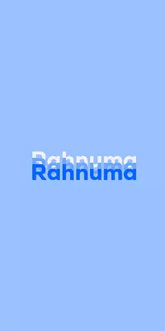 Name DP: Rahnuma