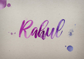 Rahul Watercolor Name DP