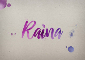 Raina Watercolor Name DP