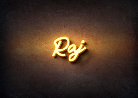 Glow Name Profile Picture for Raj