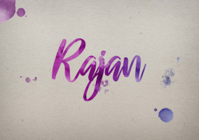 Rajan Watercolor Name DP