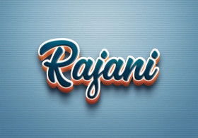 Cursive Name DP: Rajani