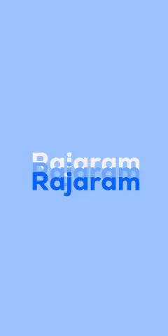 Name DP: Rajaram