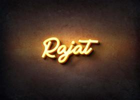 Glow Name Profile Picture for Rajat