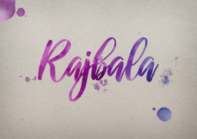 Rajbala Watercolor Name DP