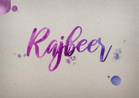 Rajbeer Watercolor Name DP