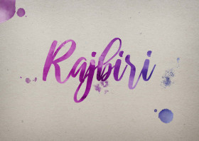 Rajbiri Watercolor Name DP