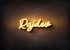 Glow Name Profile Picture for Rajdev