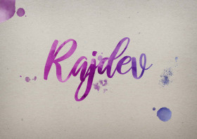 Rajdev Watercolor Name DP