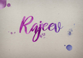 Rajeev Watercolor Name DP