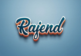 Cursive Name DP: Rajend
