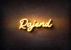 Glow Name Profile Picture for Rajend
