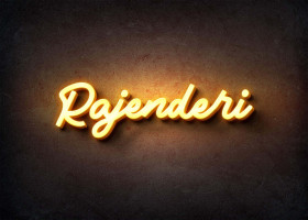 Glow Name Profile Picture for Rajenderi