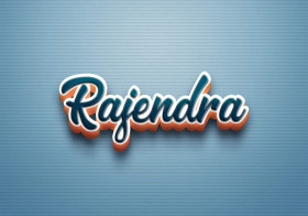 Cursive Name DP: Rajendra