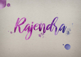 Rajendra Watercolor Name DP