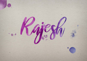 Rajesh Watercolor Name DP