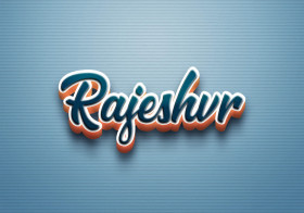 Cursive Name DP: Rajeshvr