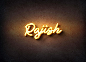 Glow Name Profile Picture for Rajish