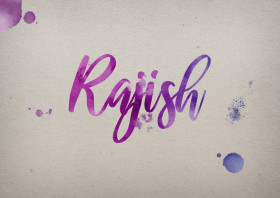 Rajish Watercolor Name DP